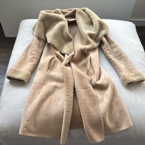 Kiton shearling coat, size 40